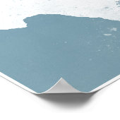 Blue and white Texas Poster (Hoek)