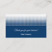 Blue and White - Thank You with Review Prompt Visitekaartje (Voorkant)