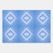 Blue and White Tie Dye Boho Chic Inpakpapier Vel (Voorkant)