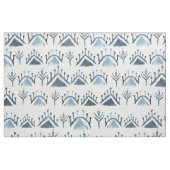 Blue and White Waterverf Moroccan Tegel Pattern Stof (Fat Quarter)