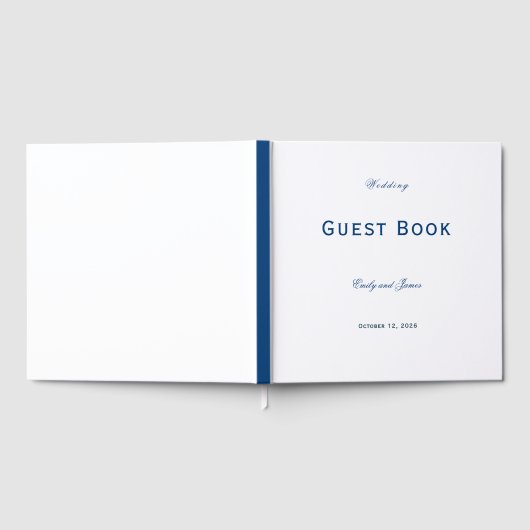 Blue and White Wedding Gastenboek (Volledig)