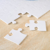 Blue and White Yin Yang Koi Fish Legpuzzel (Zijkant)