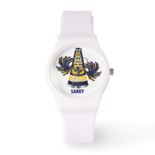 Blue and Yellow Cheerleader Watch Horloge
