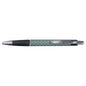 Blue and Yellow Geometric Pattern Pen (Achterkant)