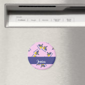 Blue and yellow ice skating shoes magneet (Insitu (Vaatwasser))