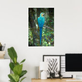 Blue-and-yellow-macaw van JungleWalk.com Poster (Thuiskantoor)