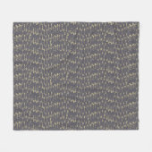 blue and yellow minimalist boho arrow pattern fleece deken (Voorkant (Horizontaal))