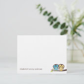 Blue and Yellow Owls Wedding (Staand voorkant)