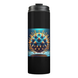 Blue And Yellow Spore Ball Thermosbeker