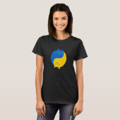 Blue and Yellow Victory Cats Balanced Yin Yang Meo T-shirt (Voorkant volledig)