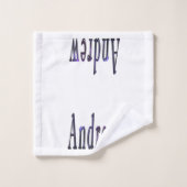 Blue Andrew Name, Bad Handdoek (Wasdoekje)