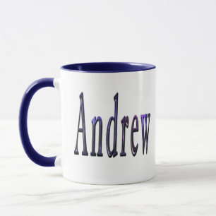 Blue Andrew Name Logo, Mok