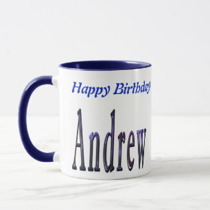 Blue Andrew Name Logo, Mok