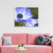 Blue Anemone Canvas Afdruk (Insitu (Woonkamer))