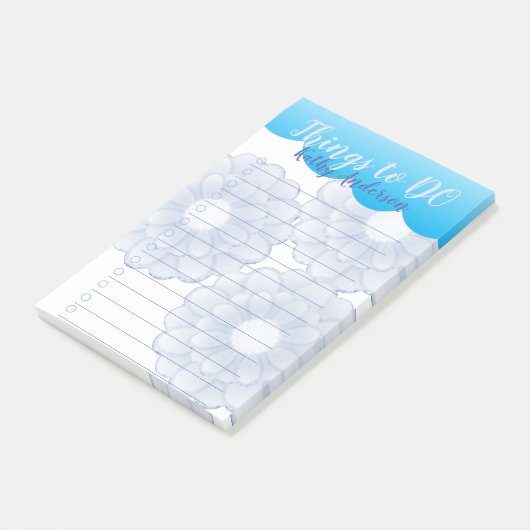 Blue Anemone Dingen om post-it notities te doen Post-it® Notes (Schuin)