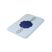 Blue Anemone Flower Bath Mat (Gekanteld)