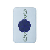Blue Anemone Flower Bath Mat (Voorkant Verticaal)