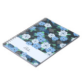 Blue Anemone Flower Notitieboek – Floral Digital A (Linkerzijde)