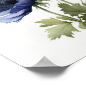 Blue Anemone Flowers Art Print Poster (Hoek)