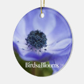Blue Anemone Keramisch Ornament (Links)