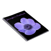 Blue Anemone Notitieboek (Rechterzijde)