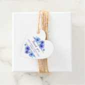 Blue anemone waterverf bruiloft dank u bedankjes labels (In situ)