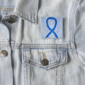 Blue Angel Awareness Ribbon Custom Art Pins Vierkante Button 5,1 Cm (In situ)