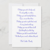 Blue Angel Bedankkaart (Achterkant)