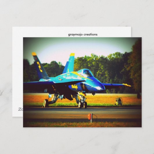 Blue Angel Briefkaart (Voorkant / Achterkant)