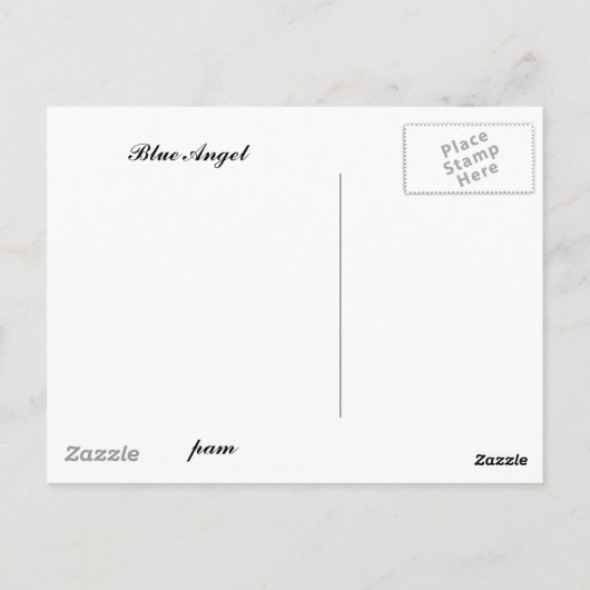 Blue Angel Briefkaart (Achterkant)