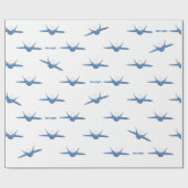 Blue Angel-cadeauwand Cadeaupapier (Vlak)