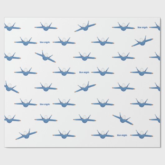 Blue Angel-cadeauwand Cadeaupapier (Vlak)