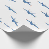 Blue Angel-cadeauwand Cadeaupapier (Hoek)