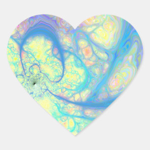 Blue Angel - Cosmic Azure & Lemon Hart Sticker