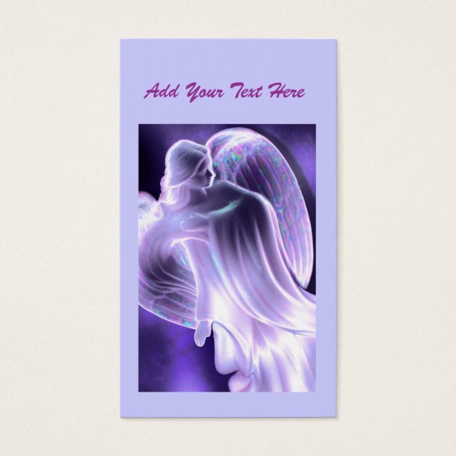 Blue - Angel Daily Prayer Card Visitekaartje (Voorkant)