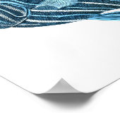 Blue Angel Fish Coastal Wall Art Decor Poster (Hoek)