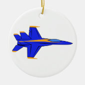 Blue Angel Keramisch Ornament (Voorkant)