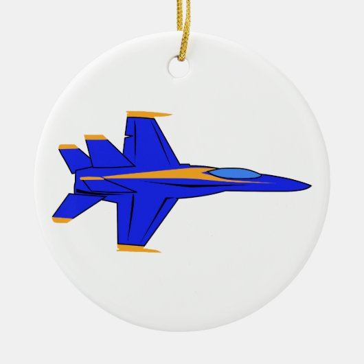 Blue Angel Keramisch Ornament (Voorkant)