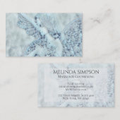 Blue Angel met bloemen Visitekaartje (Voorkant / Achterkant)