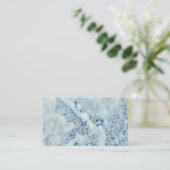 Blue Angel met bloemen Visitekaartje (Staand voorkant)