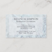 Blue Angel met bloemen Visitekaartje (Achterkant)