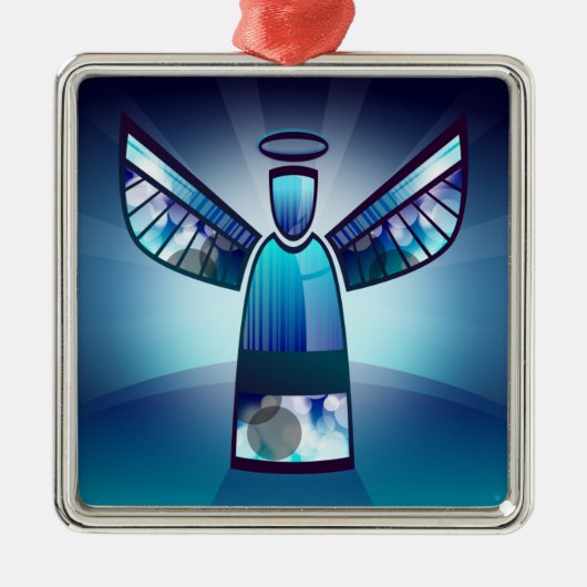 Blue Angel Metalen Ornament (Voorkant)