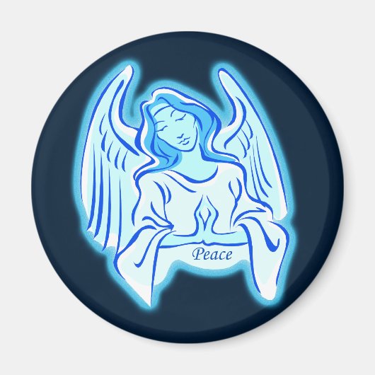 Blue Angel of Peace Magnet (Voorkant)