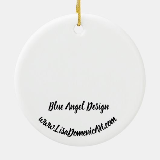 Blue Angel Ornament (Achterkant)