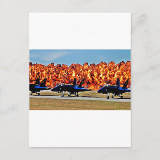 Blue Angel Wall of Fire Briefkaart