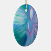 Blue Angel Whimsical Healing Art Keramisch Ornament (Rechts)