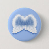 Blue Angel Wings 2¼ Inch Round Button (Voorkant)