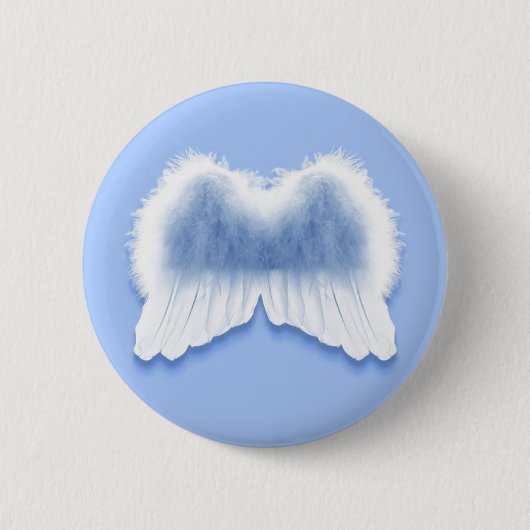 Blue Angel Wings 2¼ Inch Round Button (Voorkant)