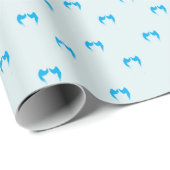 Blue Angel Wings Wrapping Paper Cadeaupapier (Rol Hoek)