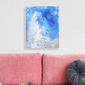 Blue Angel wings, zacht cadeau waterverf Canvas (Insitu (Woonkamer))